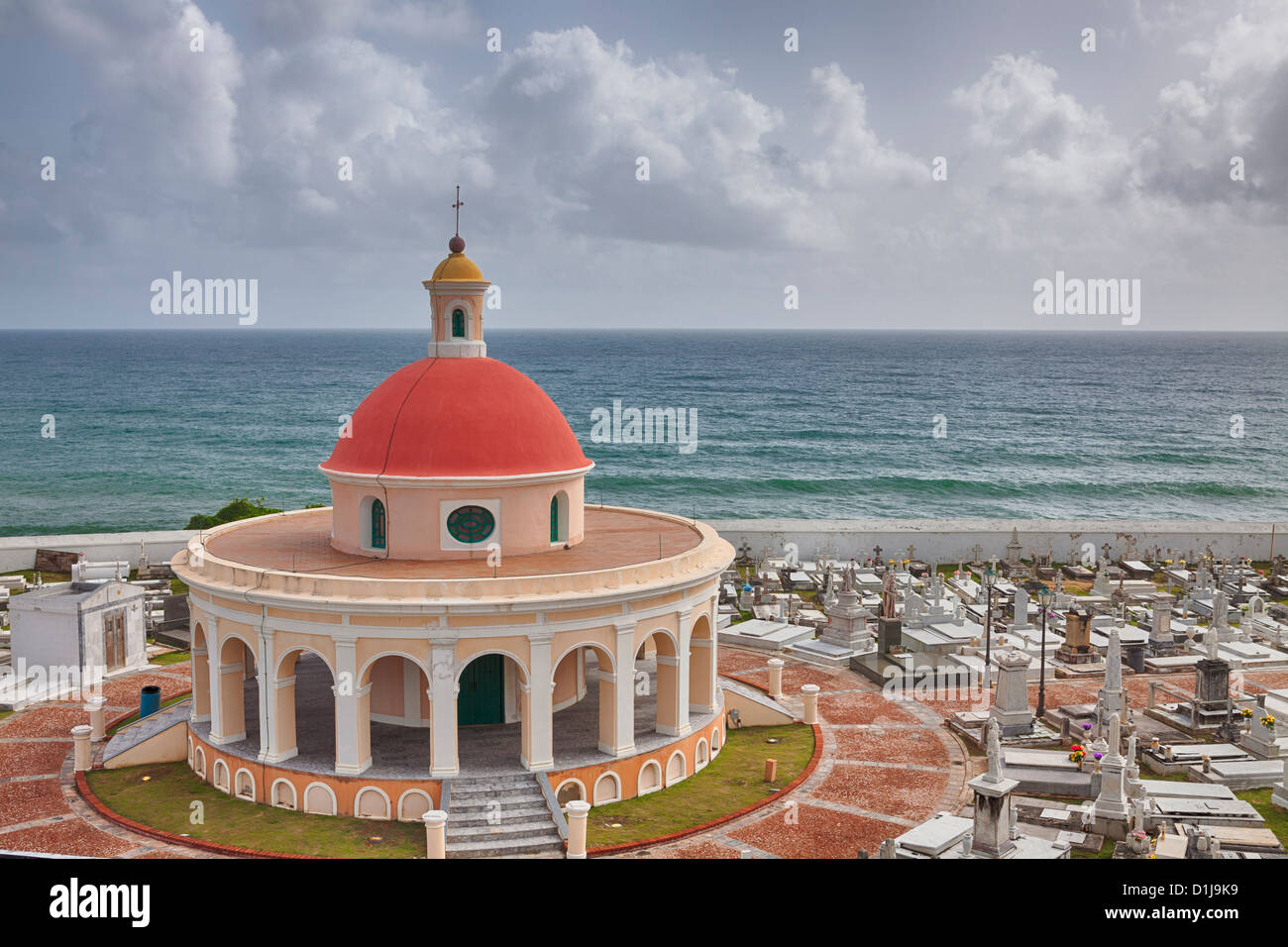 Cementerio de Santa Maria Magdalena de Pazzis, un cimetière à Old San Juan, Puerto Rico Banque D'Images