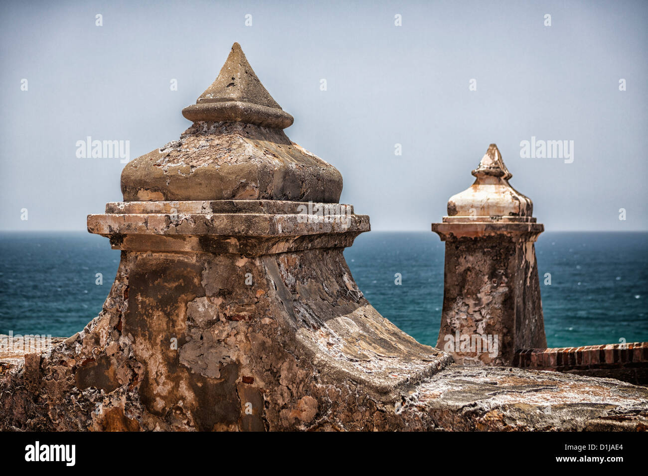 Castillo San Felipe del Morro, Site Historique National de San Juan, un parc national dans la région de Old San Juan, Puerto Rico Banque D'Images