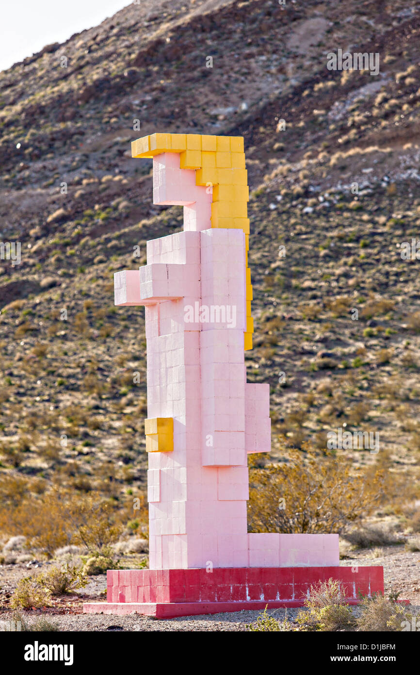 Sculpture publique appelée Dame désert : La Vénus du Nevada à l'open air museum en Agro Vacations, NV. Banque D'Images