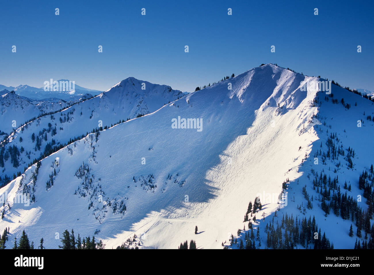 Chrystal Mountain Ski Resort Mt Rainier, Washington Banque D'Images