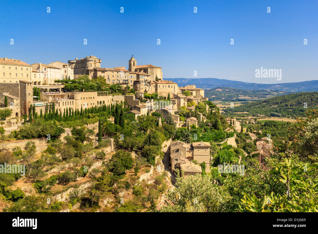 Gordes village médiéval dans le sud de la France (Provence) Banque D'Images