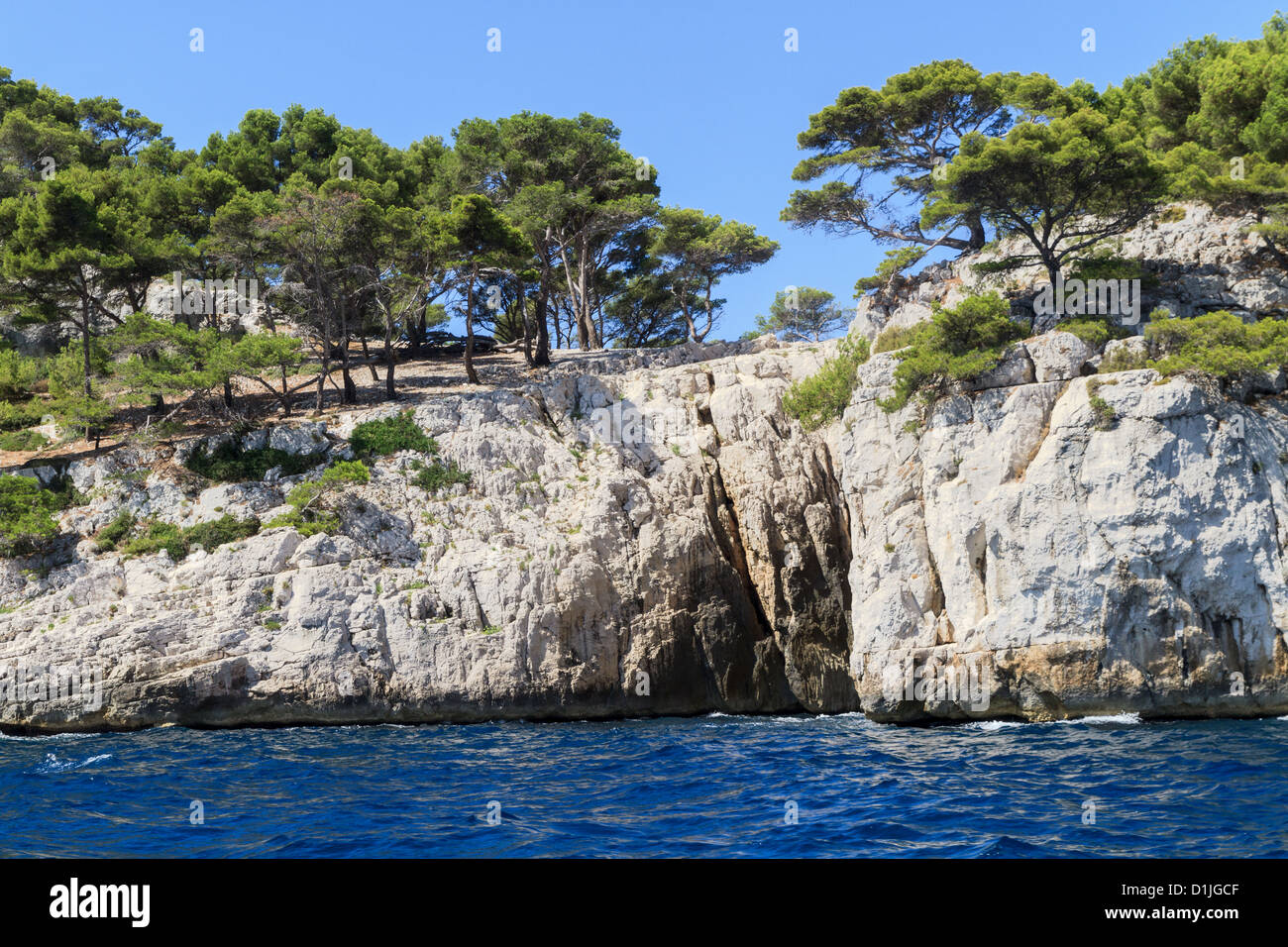 La côte des Calanques près de Cassis en Provence, dans le sud de la France Banque D'Images
