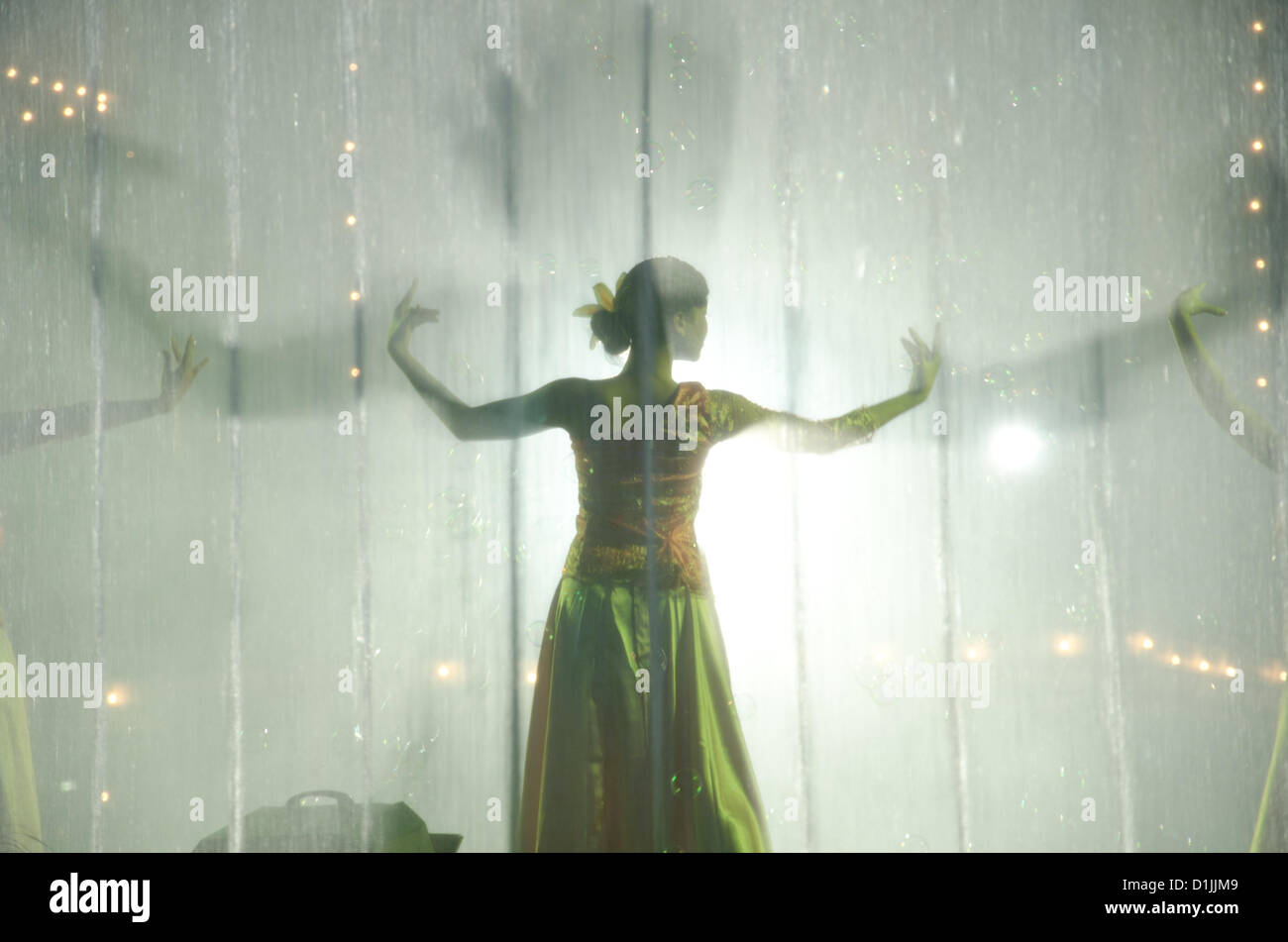 SINGBURI - 25 décembre : le spectacle du Festival du poisson et un tombon, un produit (OTOP) de Sing Buri est le 18e le 25 décembre 2012 à Singburi, Thaïlande. Banque D'Images