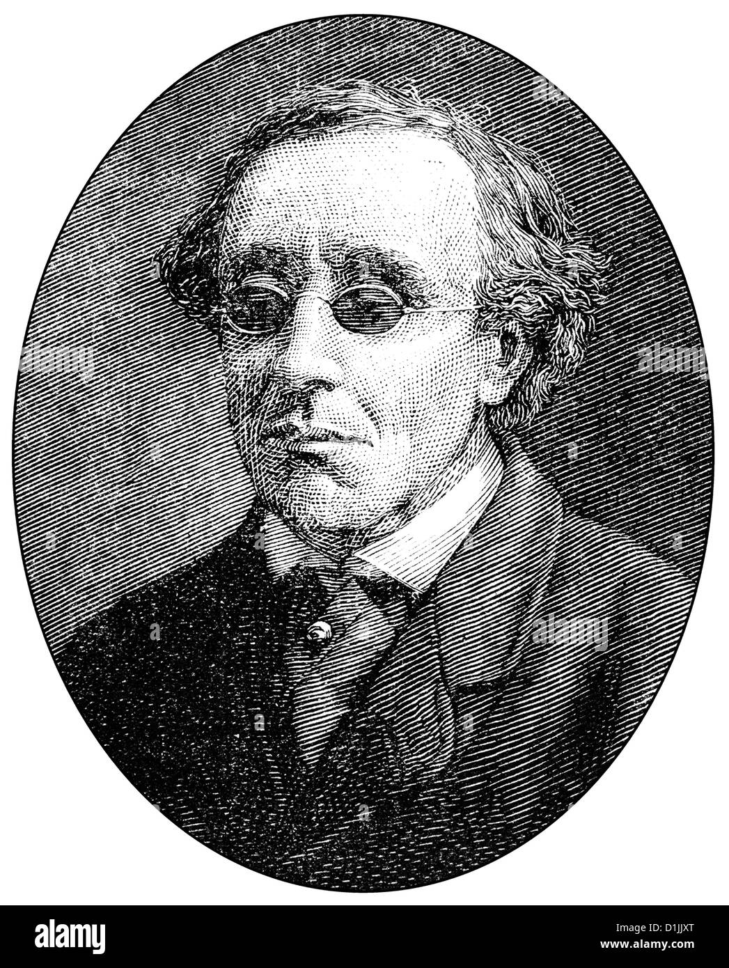 Portrait de Henry Fawcett, 1833 - 1884, un homme politique britannique et économiste, Banque D'Images