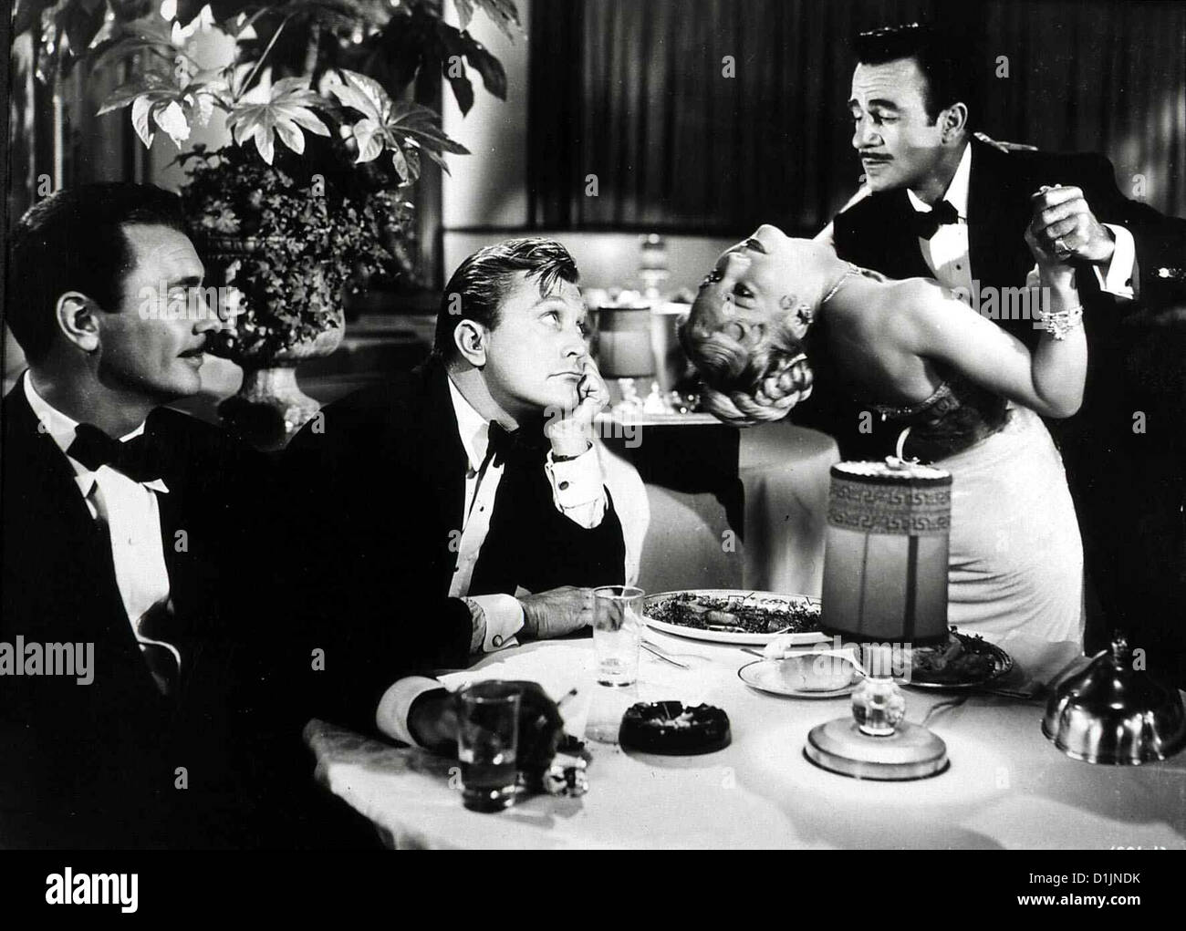 Illusionen der Stadt Bad Belle, Barry Sullivan, Kirk Douglas, Lana Turner, Gilbert Roland Jonathan Shields (Kirk Banque D'Images