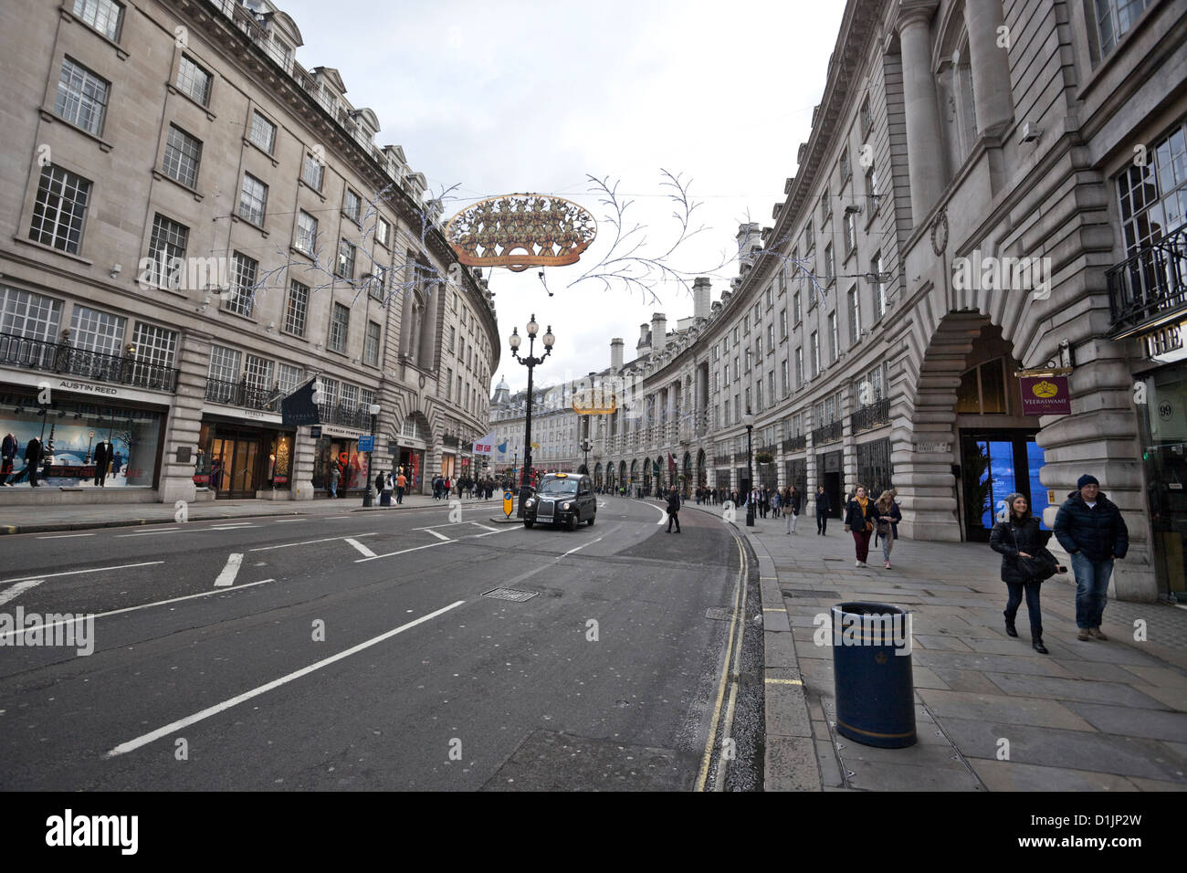 Regent Street scene, Londres, Angleterre, Royaume-Uni Banque D'Images