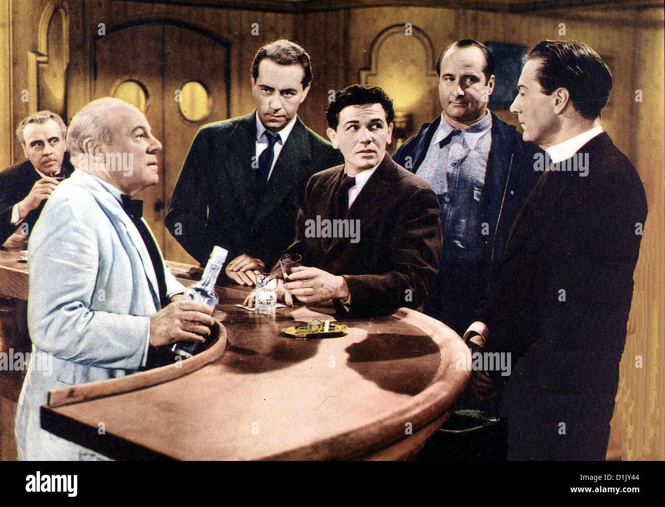 Zwischen Zwei Welten entre deux mondes G.Coulouris, Edmund Gewn, P.Henreid, John Garfield, George Tobias, Dennis King *** Banque D'Images
