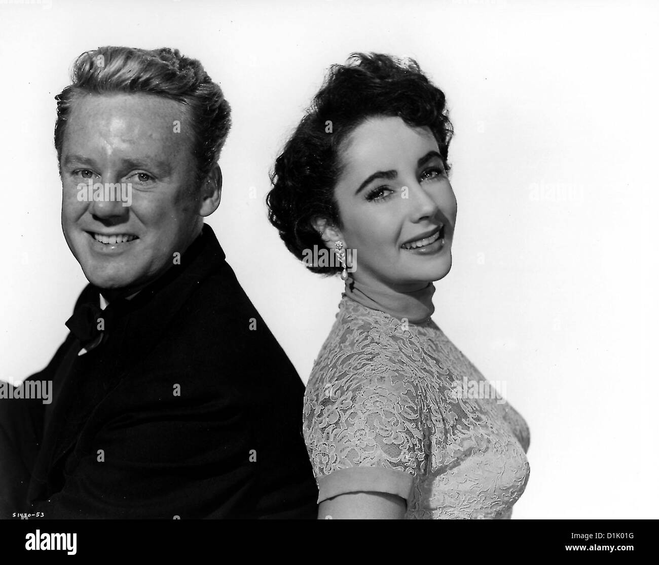 Von Katzen und Katern Grande Gueule, David Maldon (Van Johnson), Mary Belney (Elizabeth Taylor) *** légende locale *** 1950 -- Banque D'Images