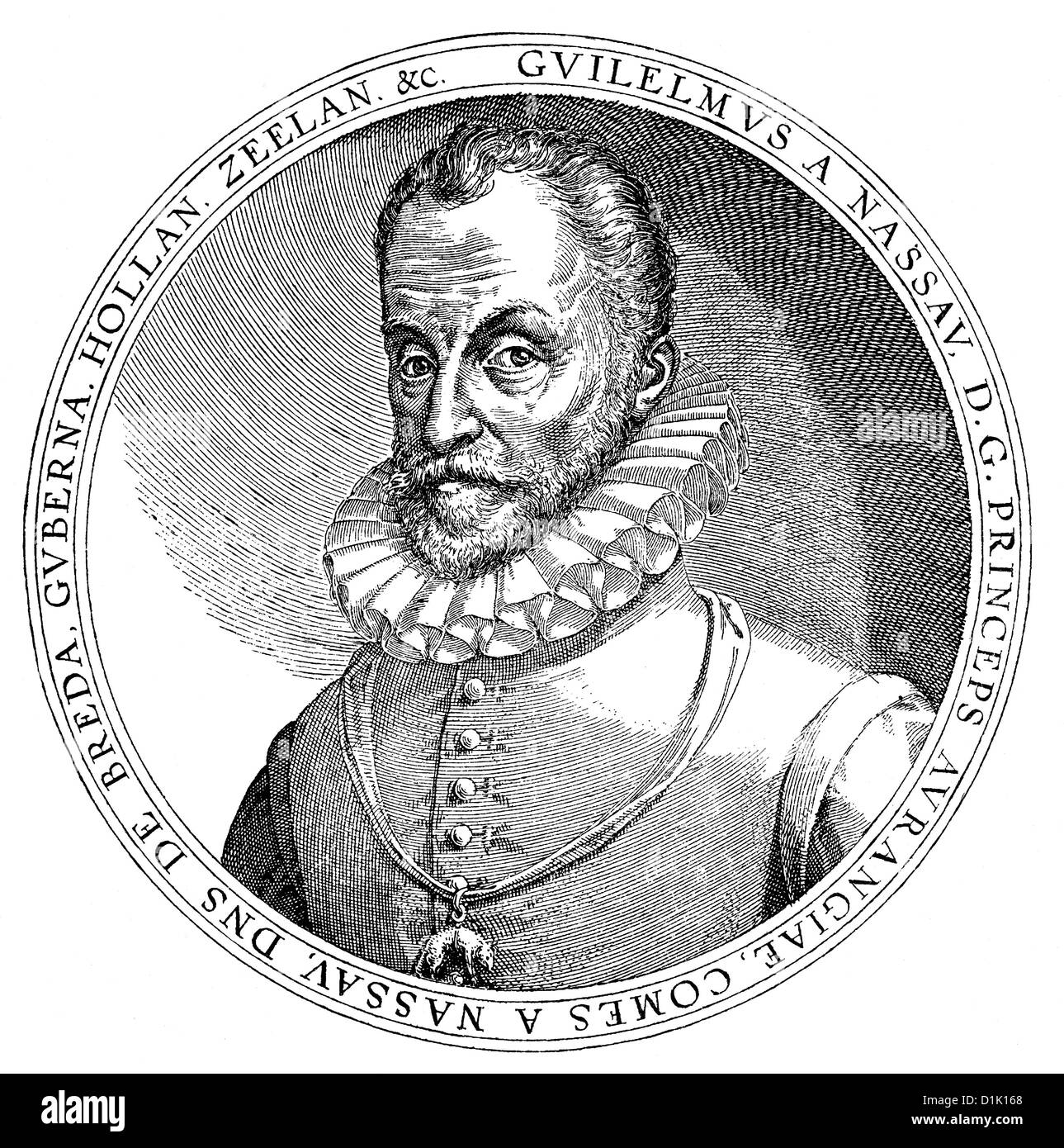 William de Nassau-Dillenburg, 1533 - 1584, prince d'Orange, leader dans la guerre d'indépendance contre l'Espagne 16e siècle Banque D'Images