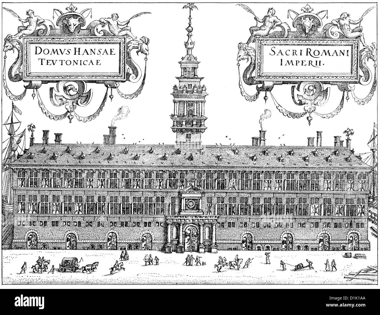 L'immeuble de bureaux de la Ligue hanséatique à Anvers, aux Pays-Bas espagnols, 16ème siècle, aujourd'hui, Belgique, Europe Banque D'Images