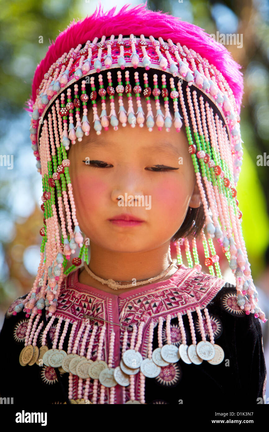 Cute girl portrait Thai ope Banque D'Images