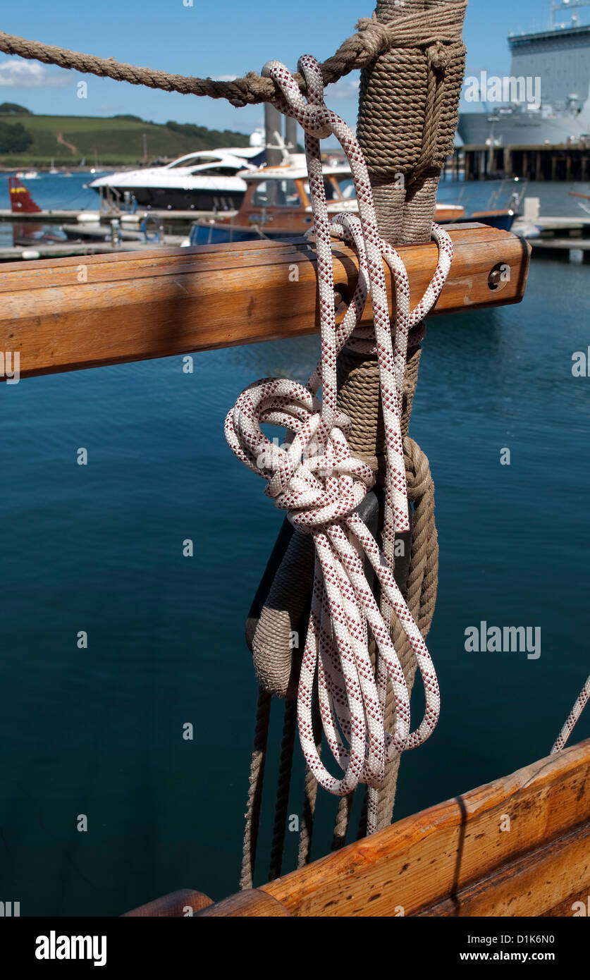 Un noeud de navires Banque D'Images