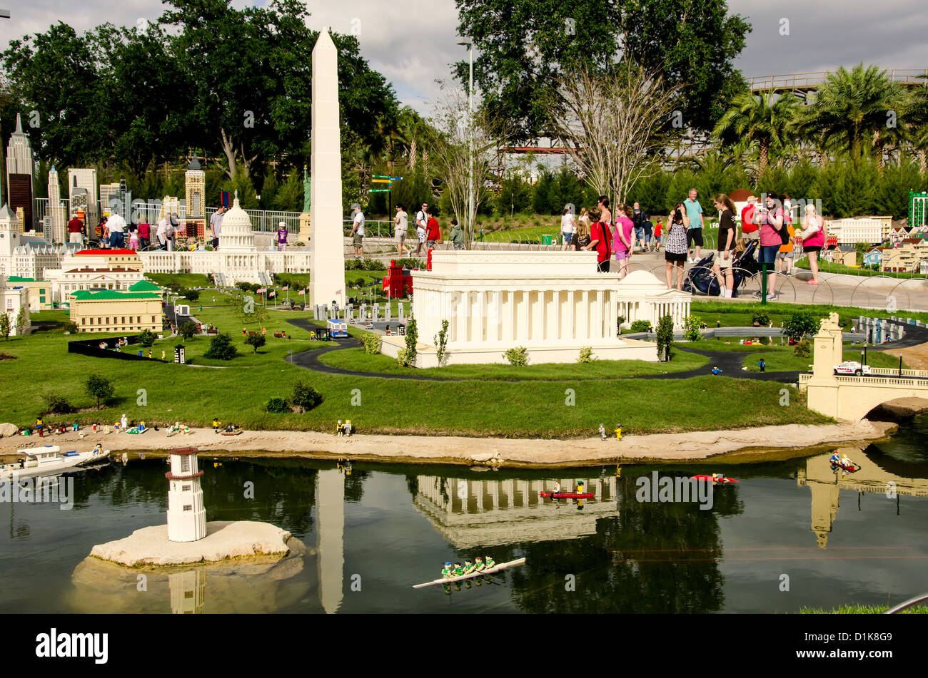 Legoland Florida Miniland USA Washington DC replica Banque D'Images