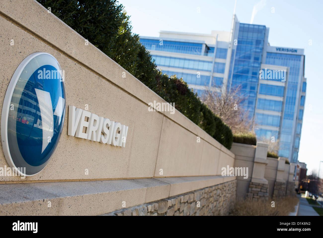 Le nouveau siège de la société de services internet Verisign en Virginie. Banque D'Images