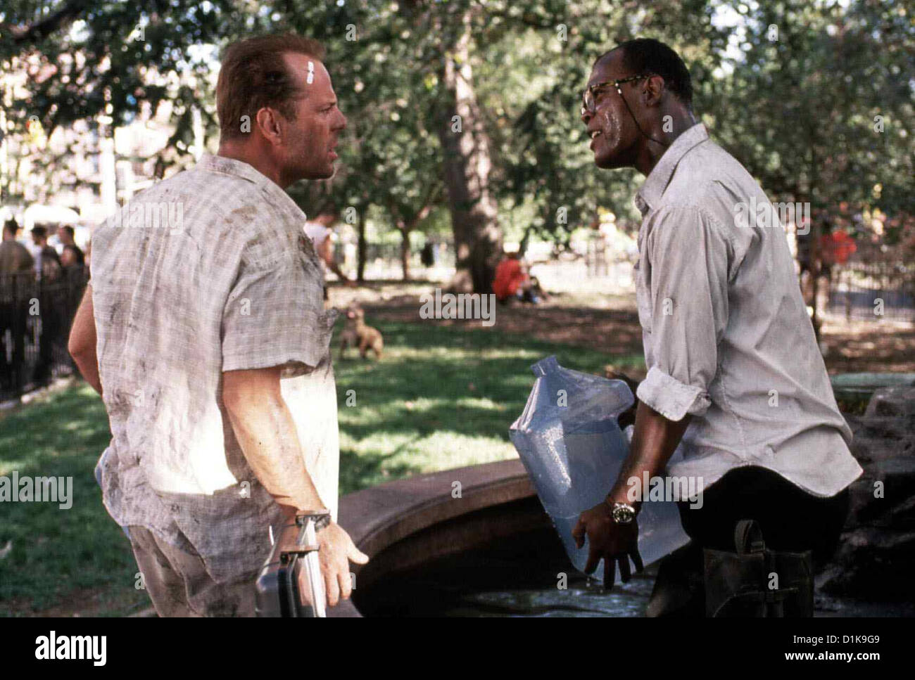 Stirb Langsam 3 - Jetzt Erst Recht Vengeance Die Hard Bruce Willis, Samuel L. Jackson Unerwartete Hilfe im Kampf gegen den Banque D'Images