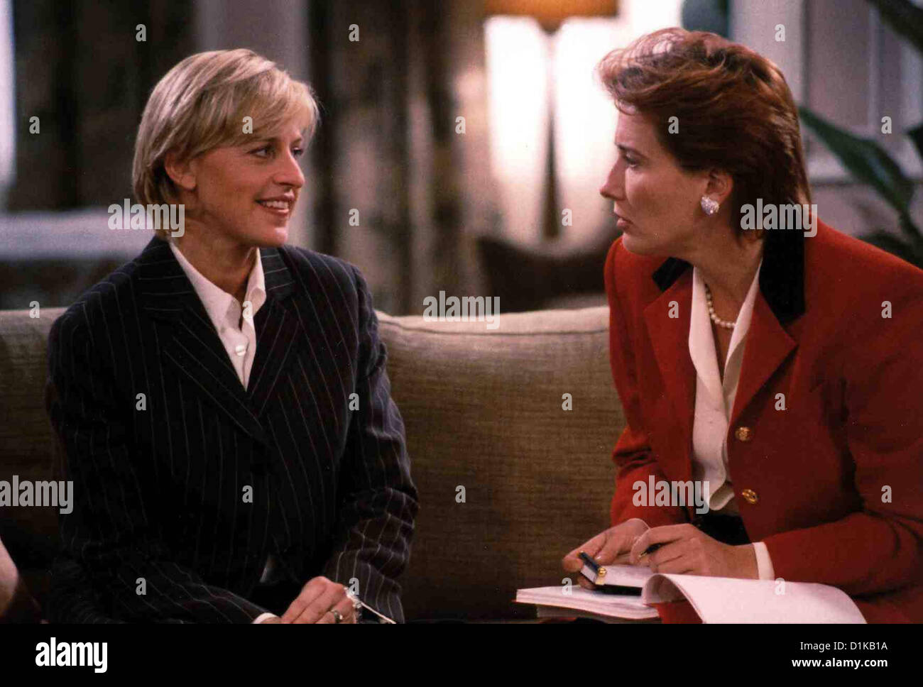 Ellen Ellen Ellen DeGeneres, Emma Thompson *** *** Légende Locale 1997 -- Banque D'Images