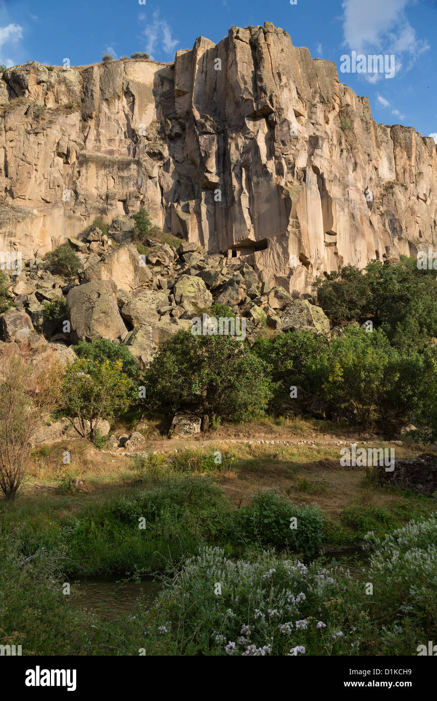 La vallée d'Ihlara, Cappadoce, Turquie Banque D'Images