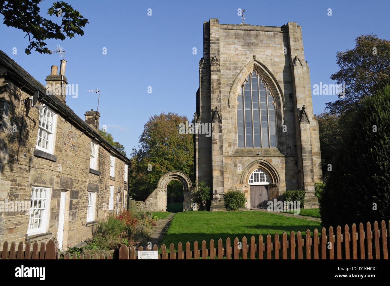 Les vestiges de l'abbaye de Beauchief à Sheffield, dans le Yorkshire, en Angleterre. Bâtiment classé de catégorie II* Banque D'Images