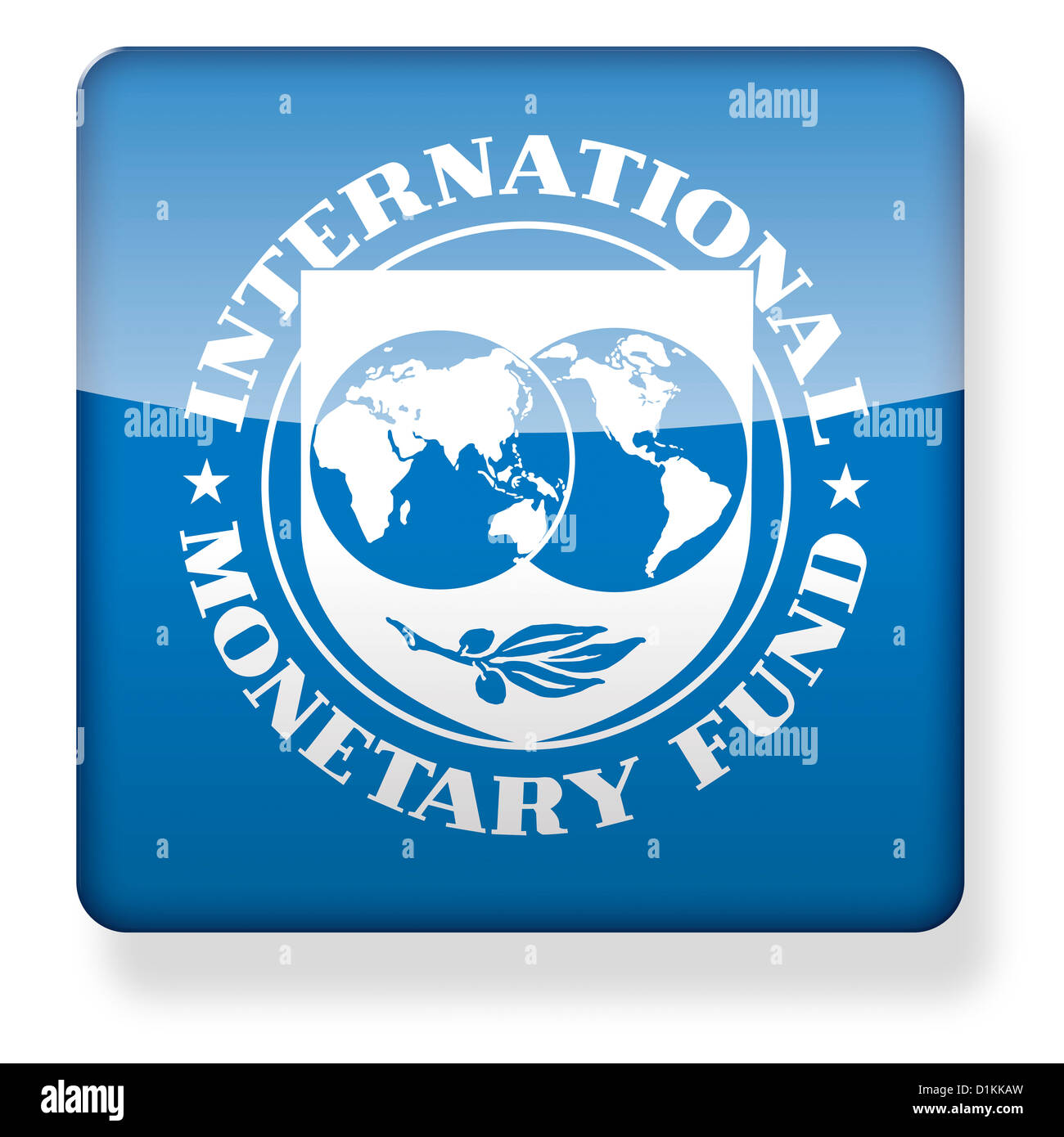 Logo du FMI comme une icône de l'application Banque D'Images
