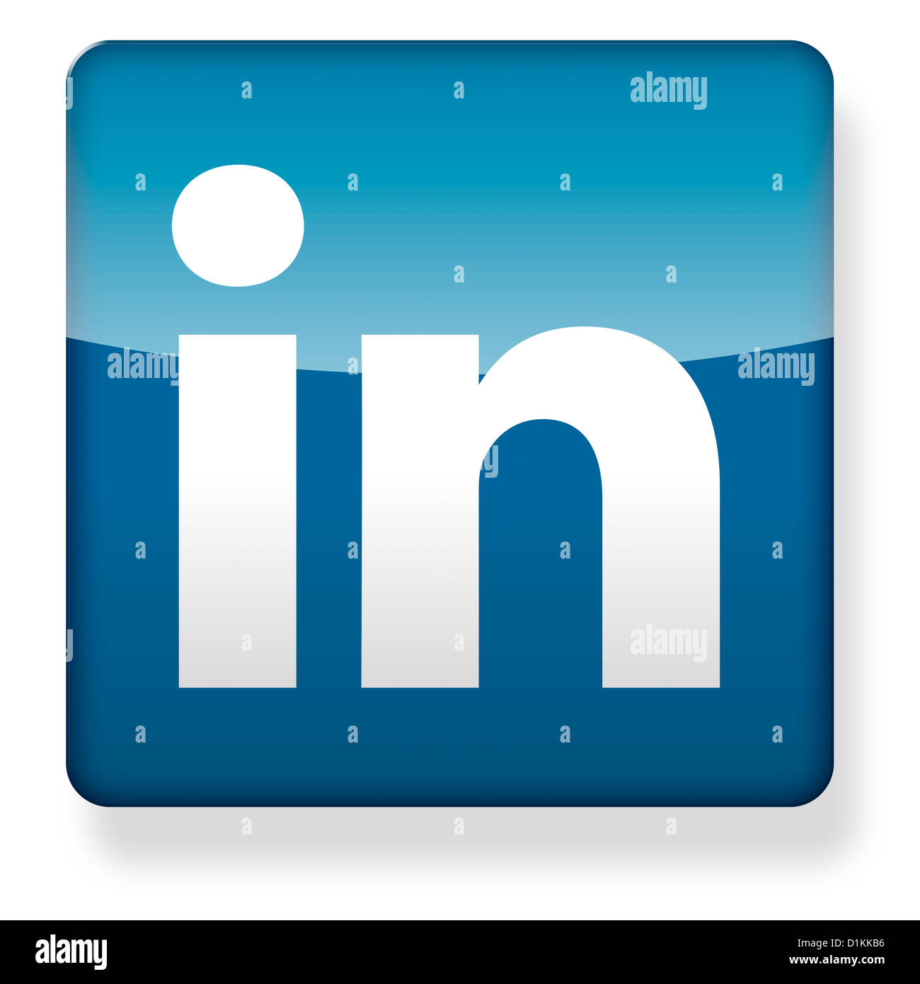 Logo LinkedIn comme une icône de l'application Banque D'Images