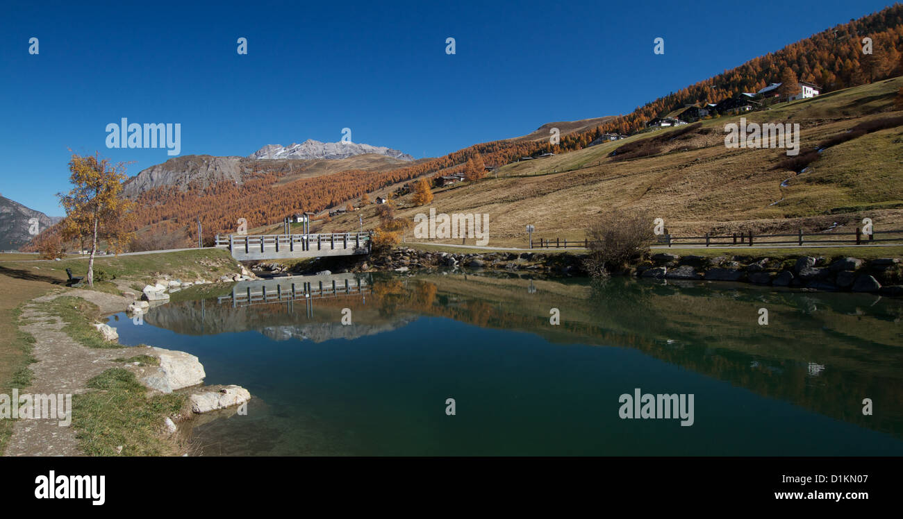 Livigno - Alpes Italiennes Banque D'Images
