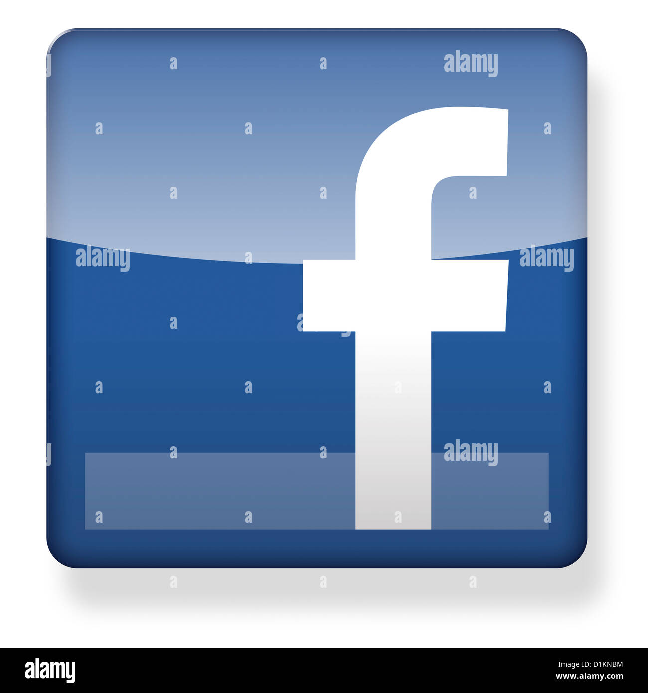 Logo de Facebook comme une icône de l'application Banque D'Images