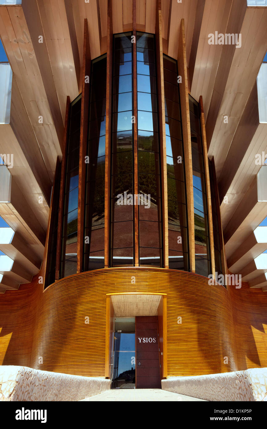 Ysios winery par l'architecte Santiago Calatrava. Laguardia. Route des vins de la Rioja Alavesa. L'Alava. Pays Basque. Espagne Banque D'Images