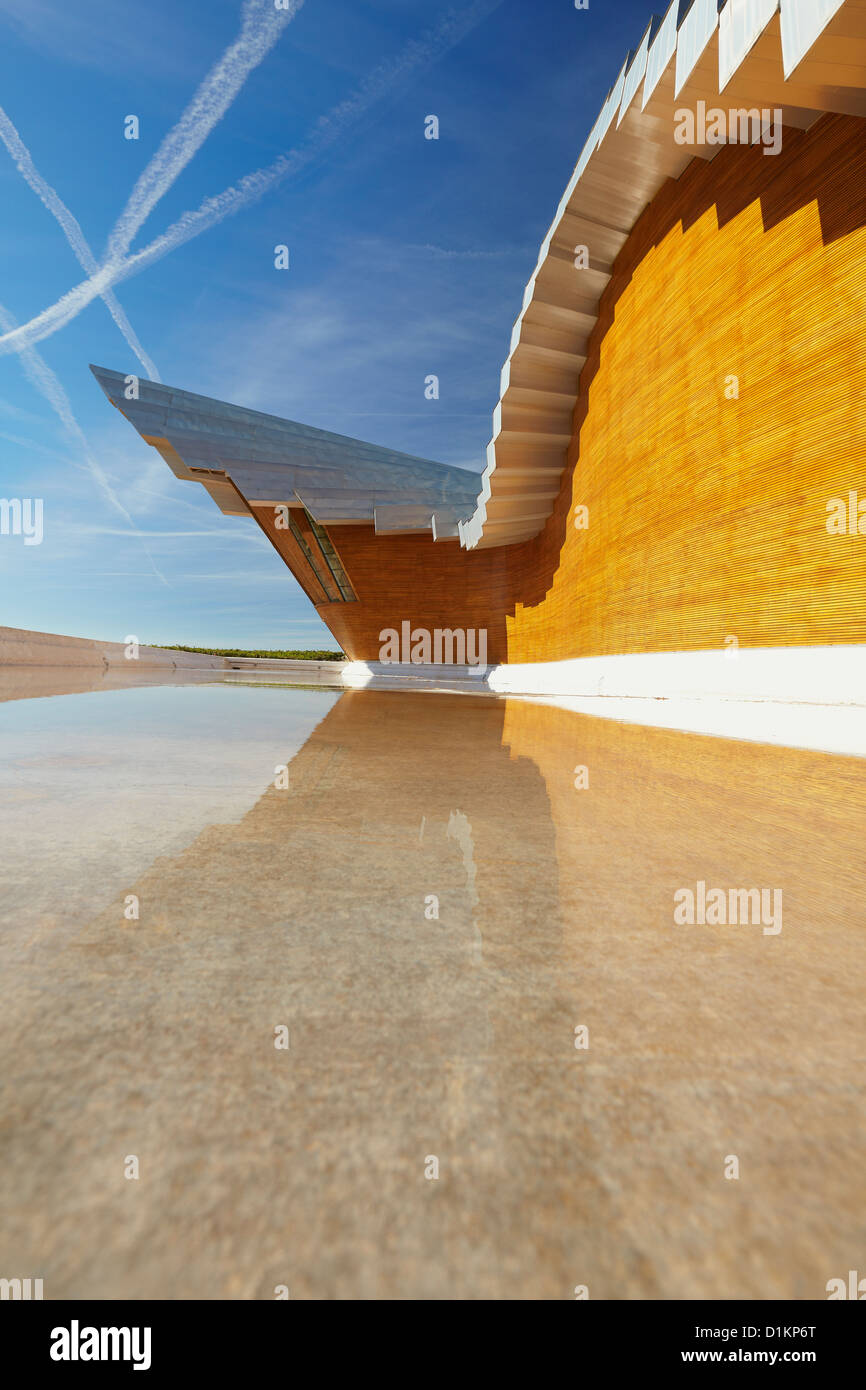 Ysios winery par l'architecte Santiago Calatrava. Laguardia. Route des vins de la Rioja Alavesa. L'Alava. Pays Basque. Espagne Banque D'Images