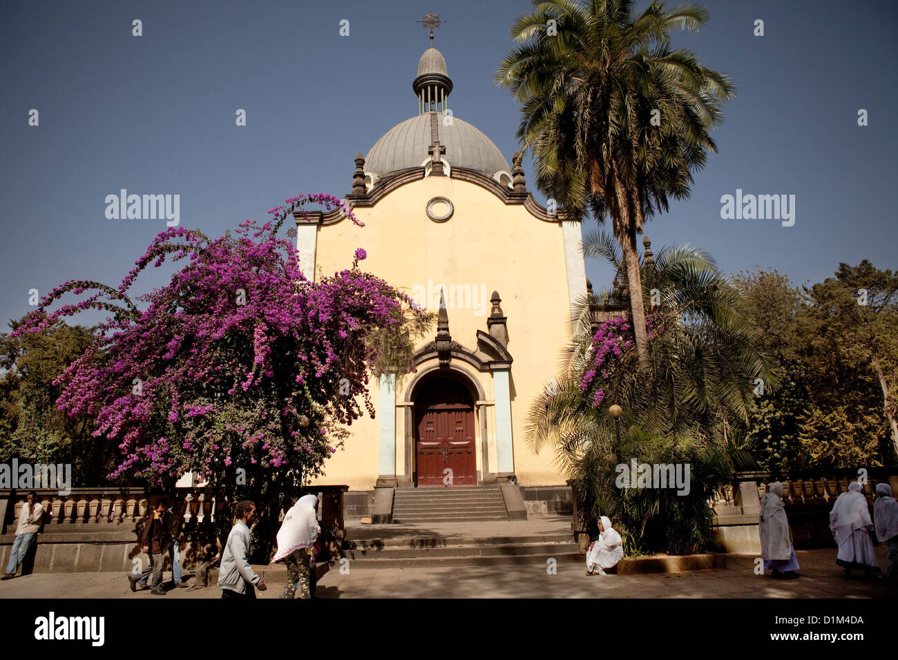 La Cathédrale Holy Trinity à Addis-Abeba, Ethiopie. Banque D'Images