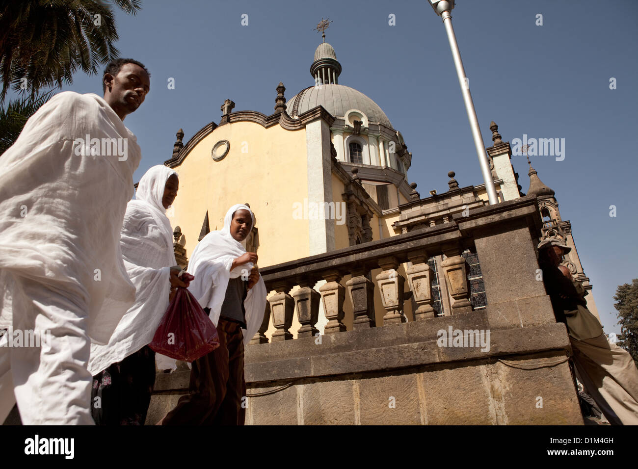 La Cathédrale Holy Trinity à Addis-Abeba, Ethiopie. Banque D'Images