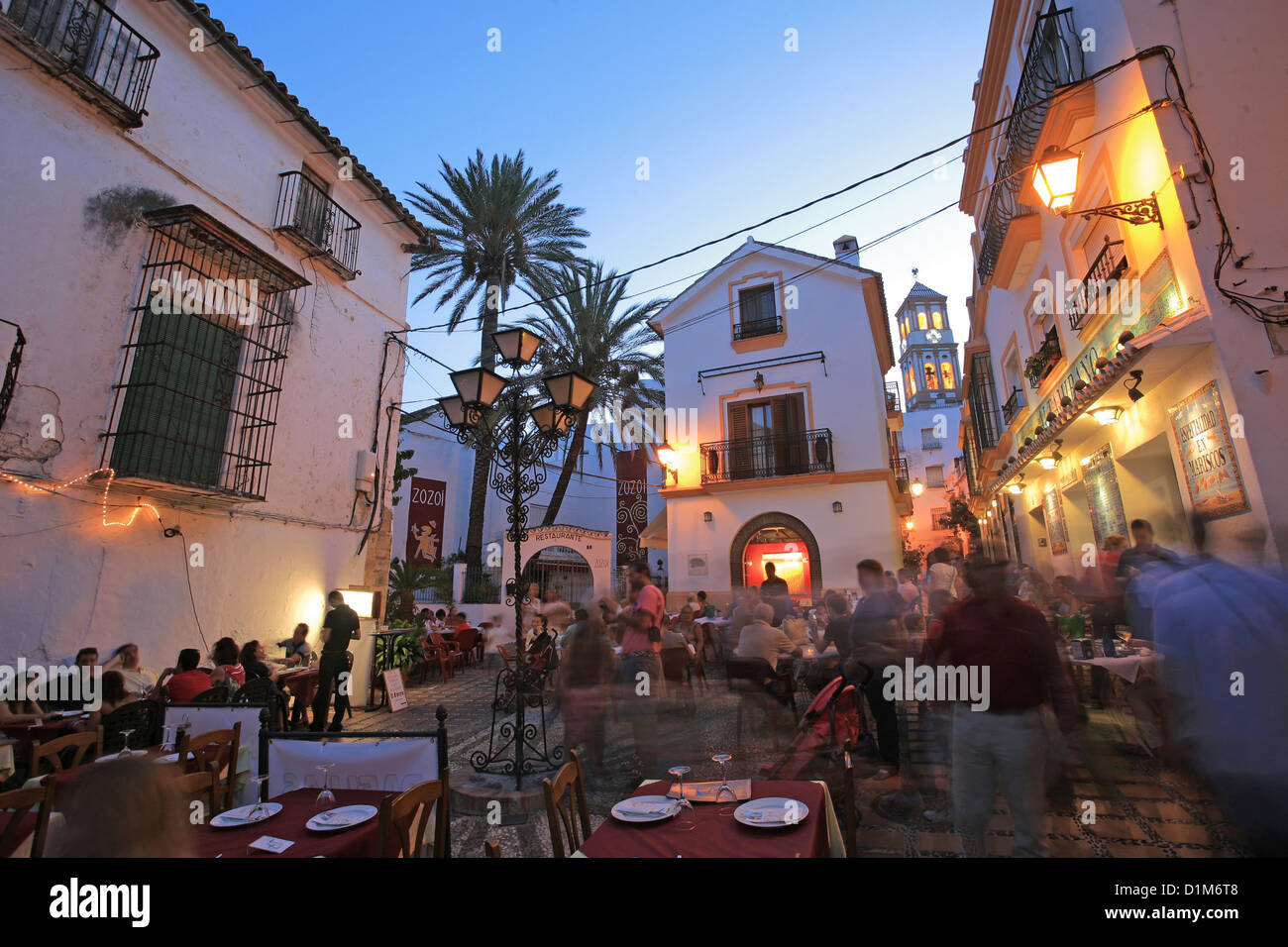 Beau village, vieux Marbella Malaga, Espagne, Banque D'Images