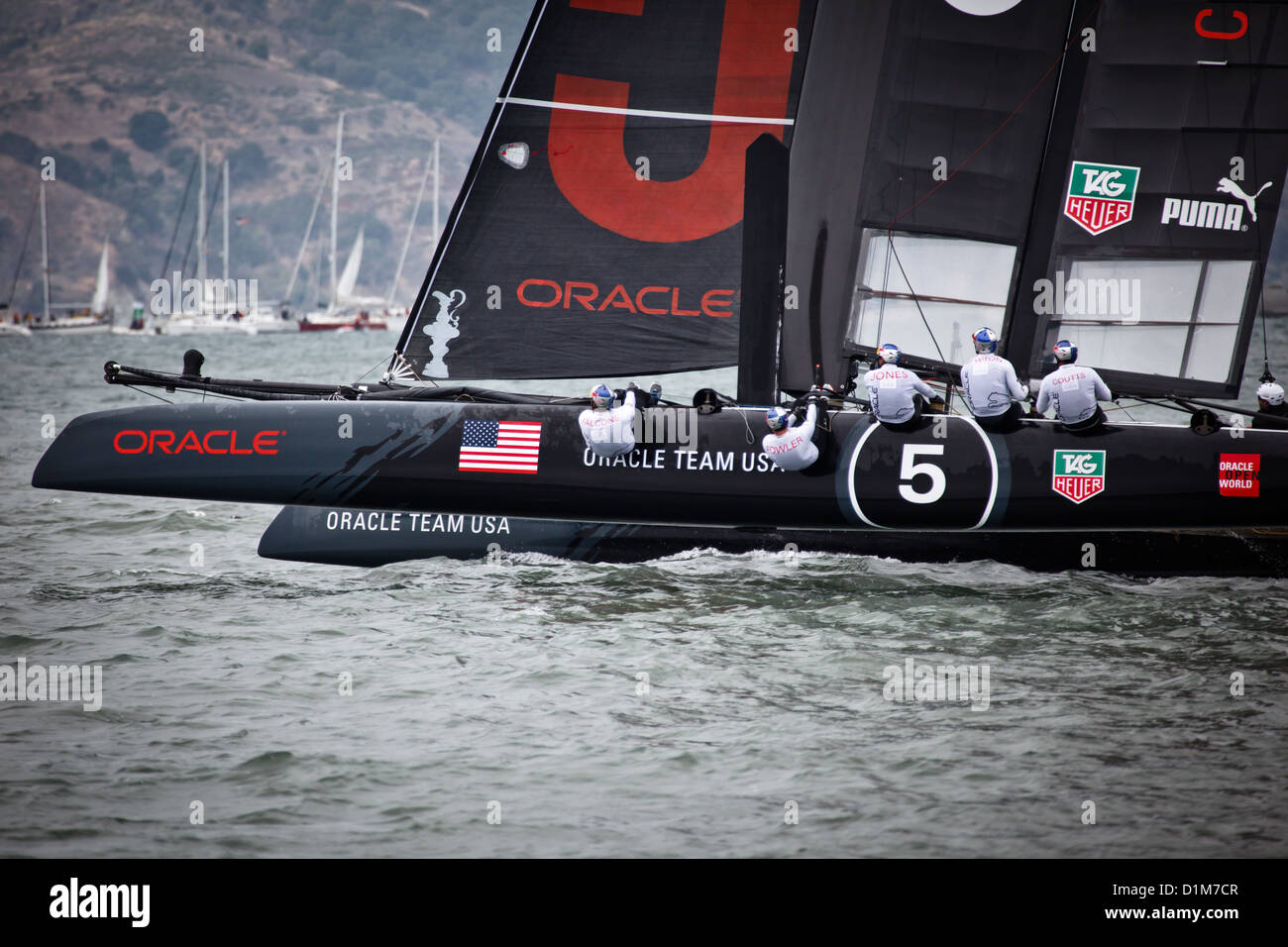 Oracle team usa racing en coupe louis vuitton partie de l'america's cup world series Banque D'Images