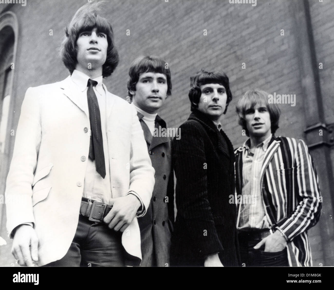 The Troggs groupe pop britannique de 1965 de l : Ronnie Bond, Reg Presley, Pete Staples, Chris Britton Banque D'Images