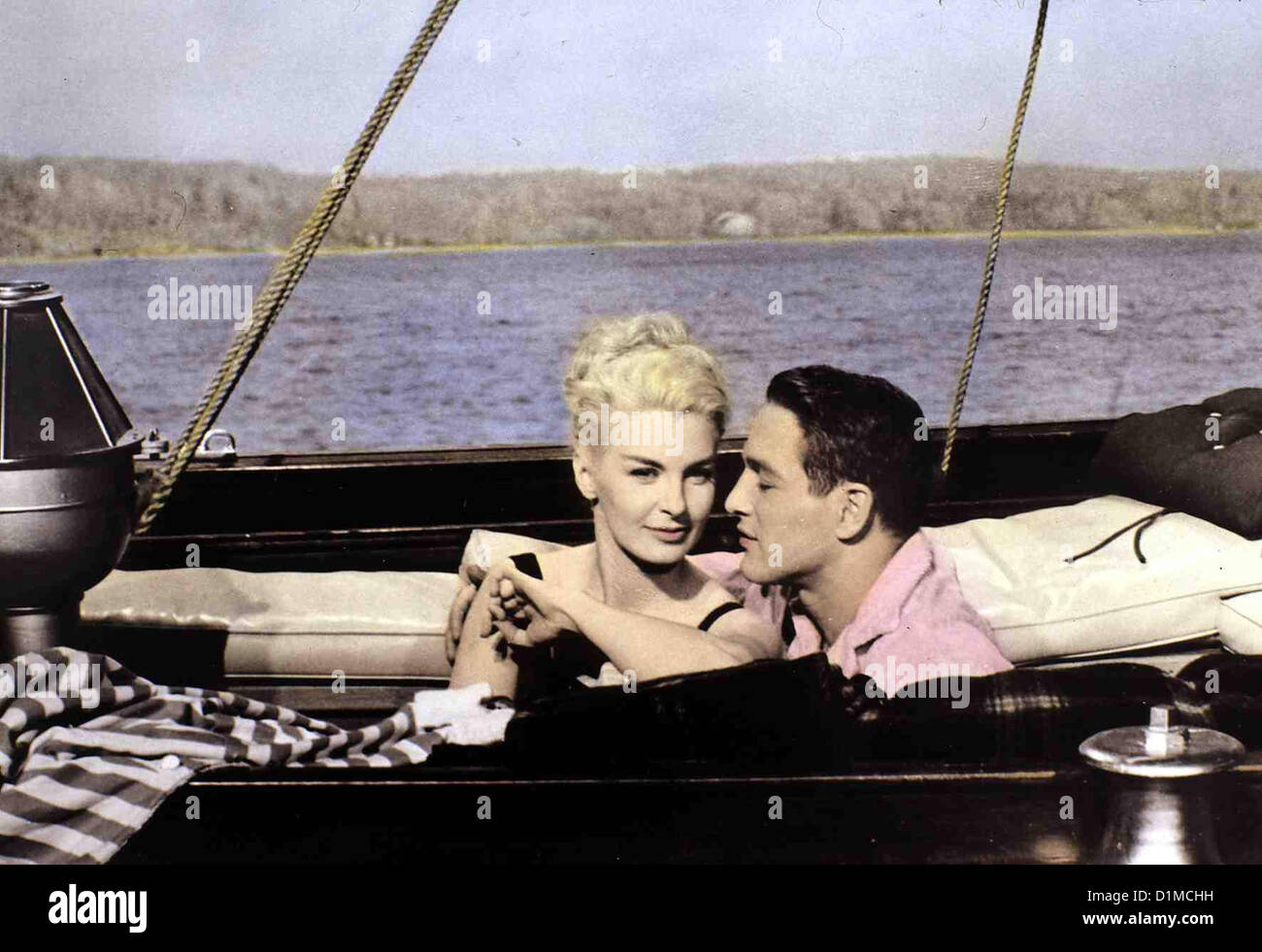 Von der Terrasse Terrasse de Joanne Woodward, Paul Newman Bis über beide Ohren verliebt beschließ'fr Alfred Eaton (Paul Banque D'Images