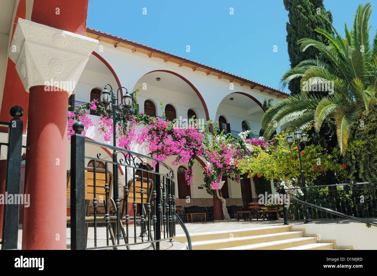 Monastère historique en Crète, Grèce Banque D'Images