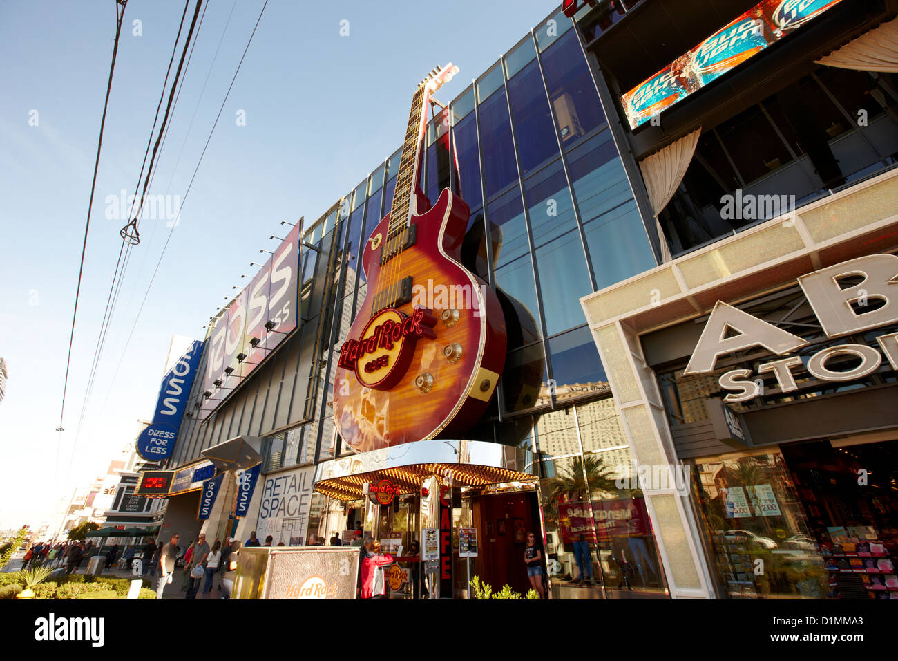 Le hard rock cafe Las Vegas Boulevard South strip NEVADA USA Banque D'Images