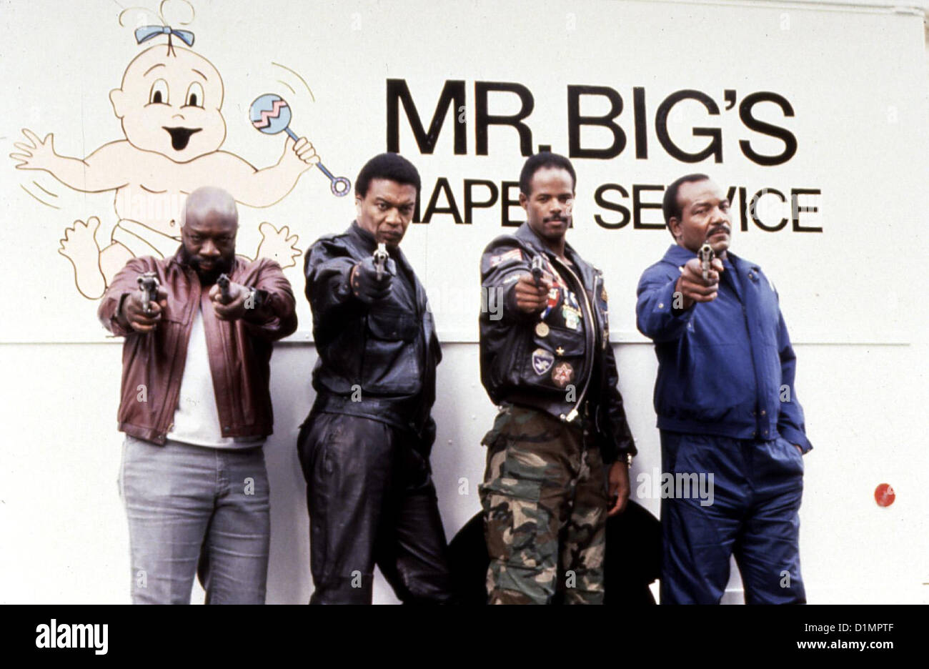 Ghettobuster je vais vous marteau Git Sucka (Isaac Hayes), John Slade (Bernie Casey), Jack Spade (Keenan Ivory Wayans) und Banque D'Images