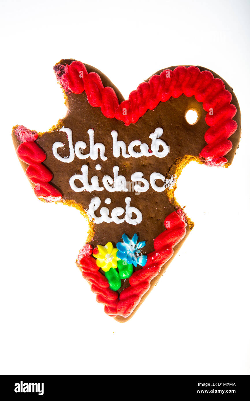 Coeur En Pain D Epice Amour Allemand Banque De Photographies Et D Images A Haute Resolution Alamy