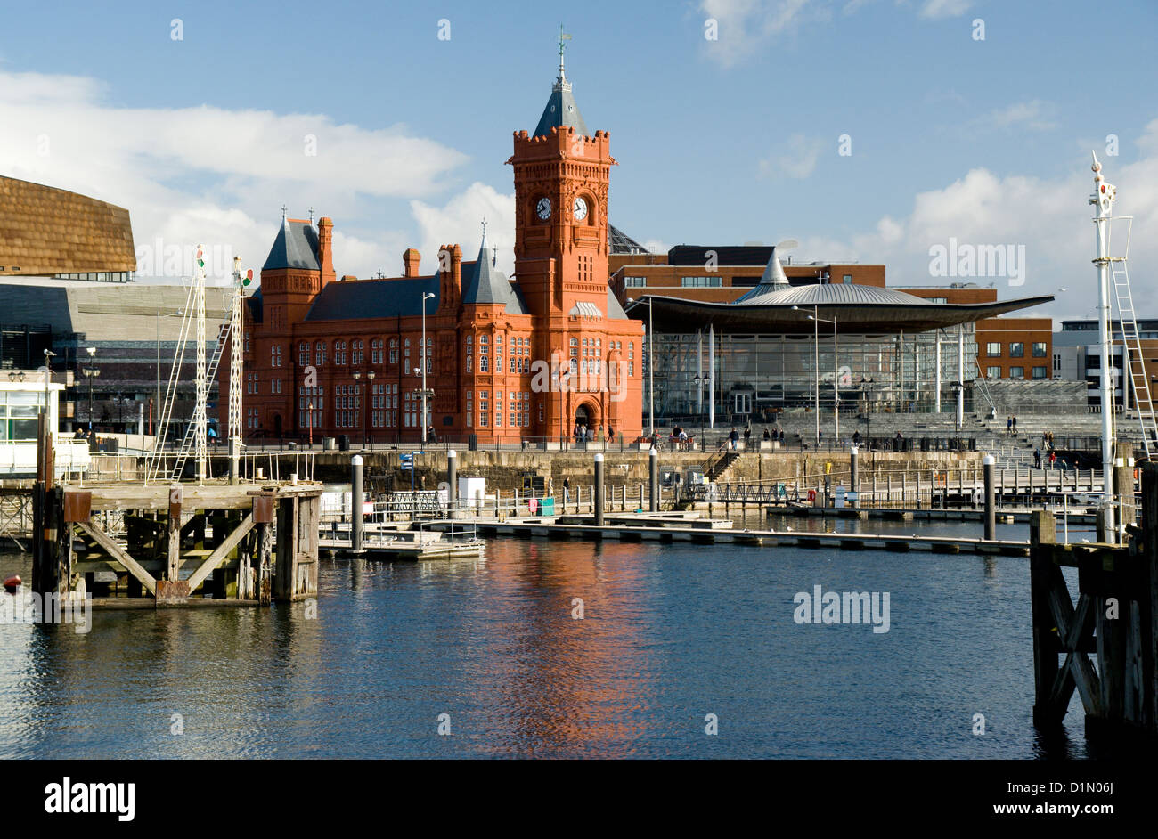 Bâtiment victorien pierhead cadiff bay au Pays de Galles Banque D'Images