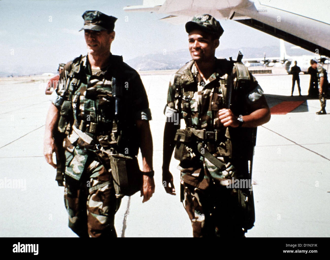 Heartbreak Ridge Heartbreak Ridge Clint Eastwood, Mario Van Peebles Tom Highway (Clint Eastwood) Soldat mit Leib und ist Banque D'Images