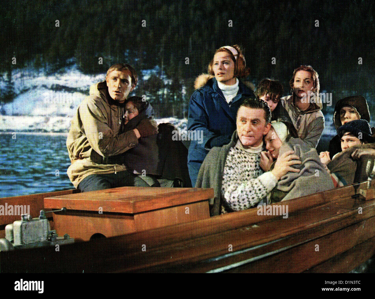 Kennwort 'Schweres Wasser' Heroes Telemark, Richard Harris, ?, Ulla Jacobson, Kirk Douglas *** *** Légende Locale 1965 -- Banque D'Images