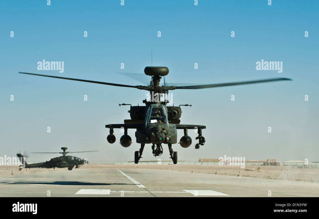 AH-64 Apache Helcopter Banque D'Images