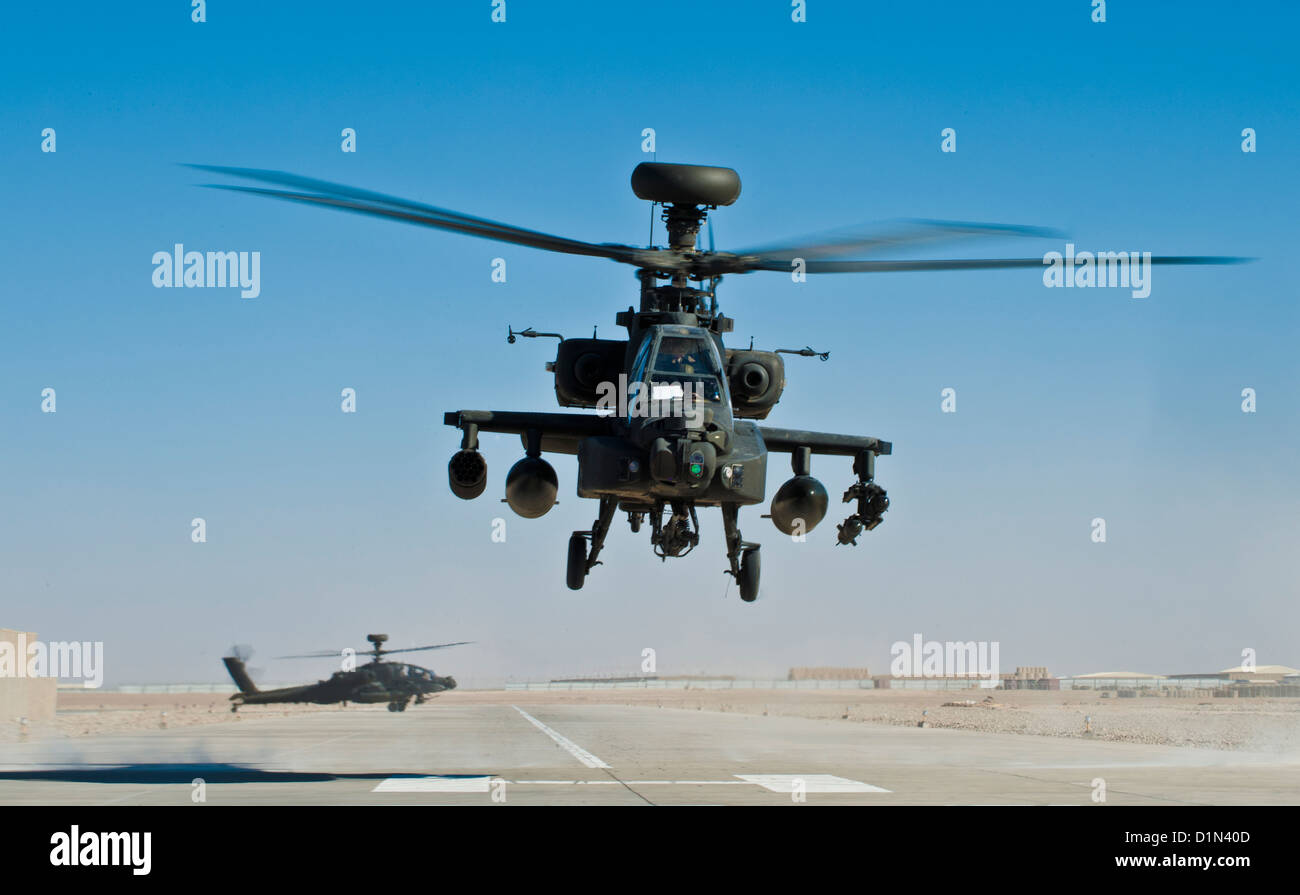 AH-64 Apache Helcopter Banque D'Images