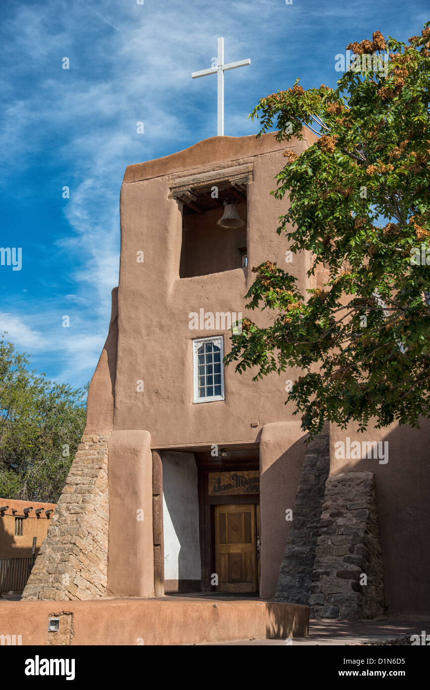 Plus ancienne église aux États-Unis, l'église San Miguel, Santa Fe, NM Banque D'Images