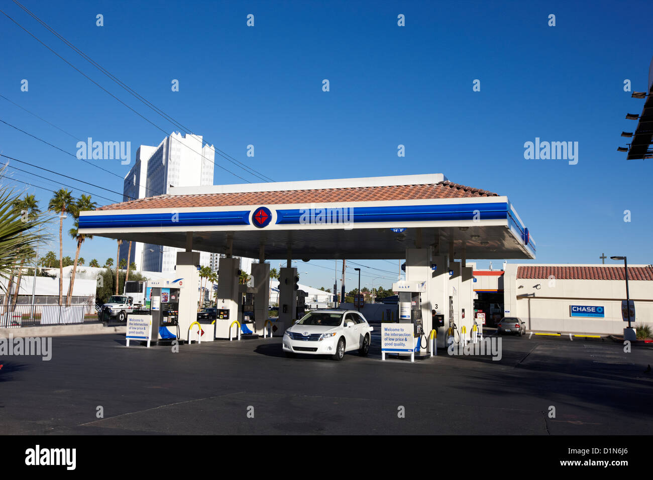 Atlantic Richfield Company arco station carburant gaz Las Vegas NEVADA USA Banque D'Images