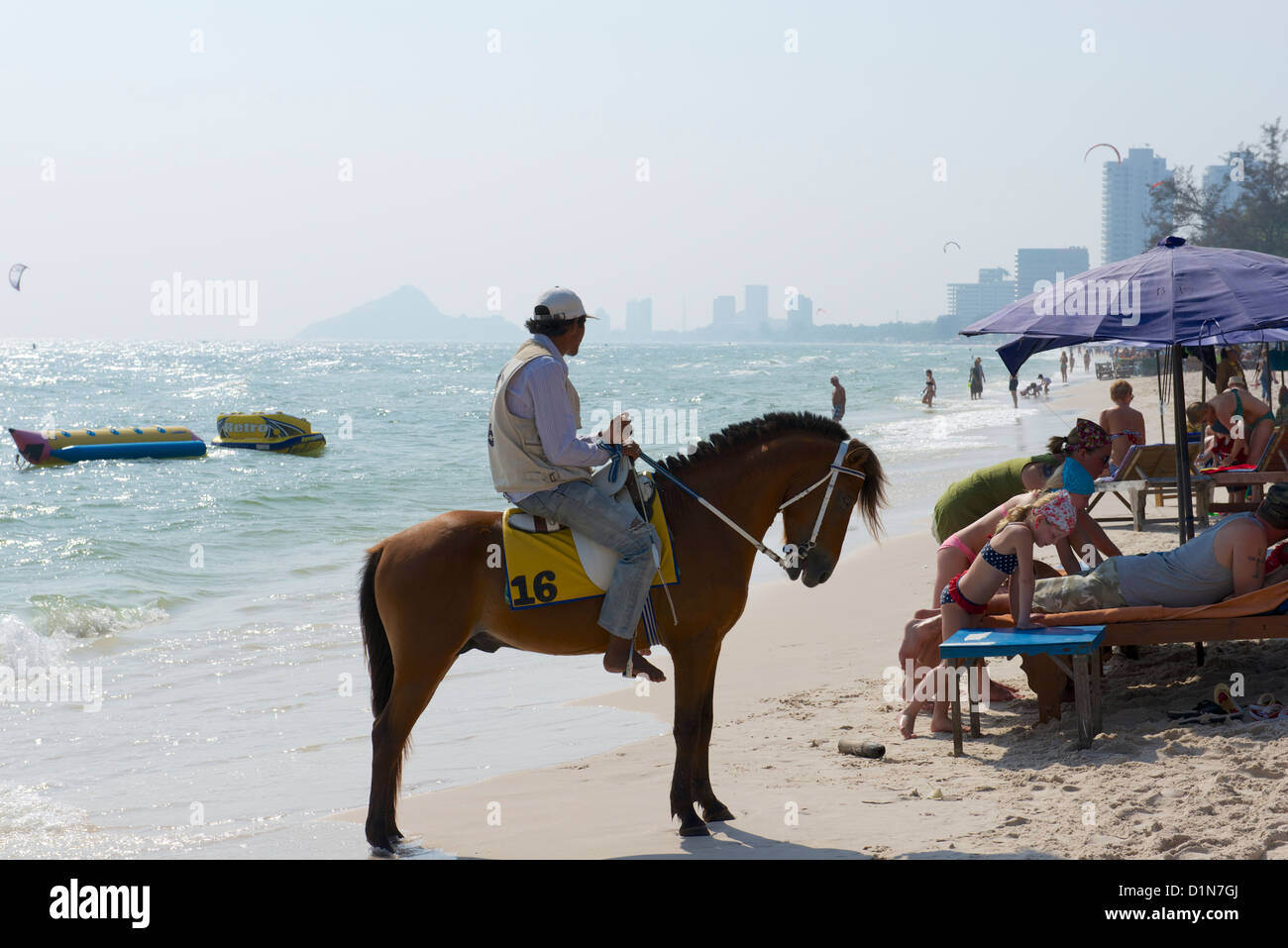 Hawker de poney Banque D'Images