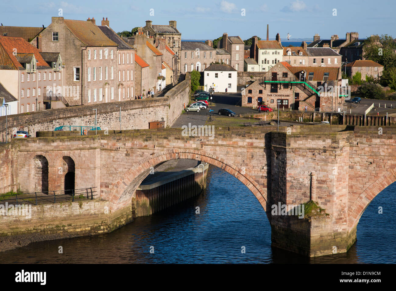 Vieux Pont de Berwick upon Tweed, Northumberland Banque D'Images