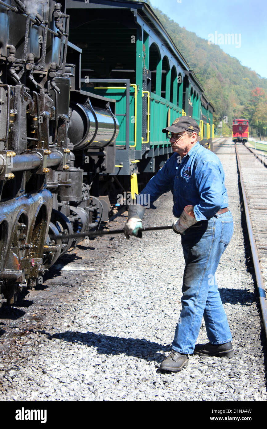 Cass Scenic Railroad State Park, West Virginia, USA Banque D'Images