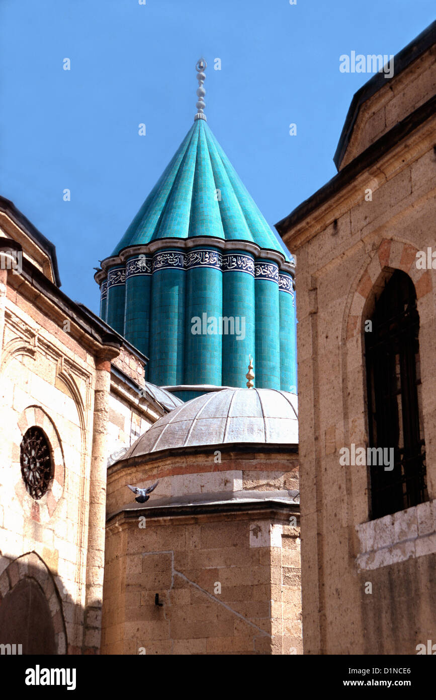 La tourelle du musée de Mevlana de Konya, Turquie Banque D'Images
