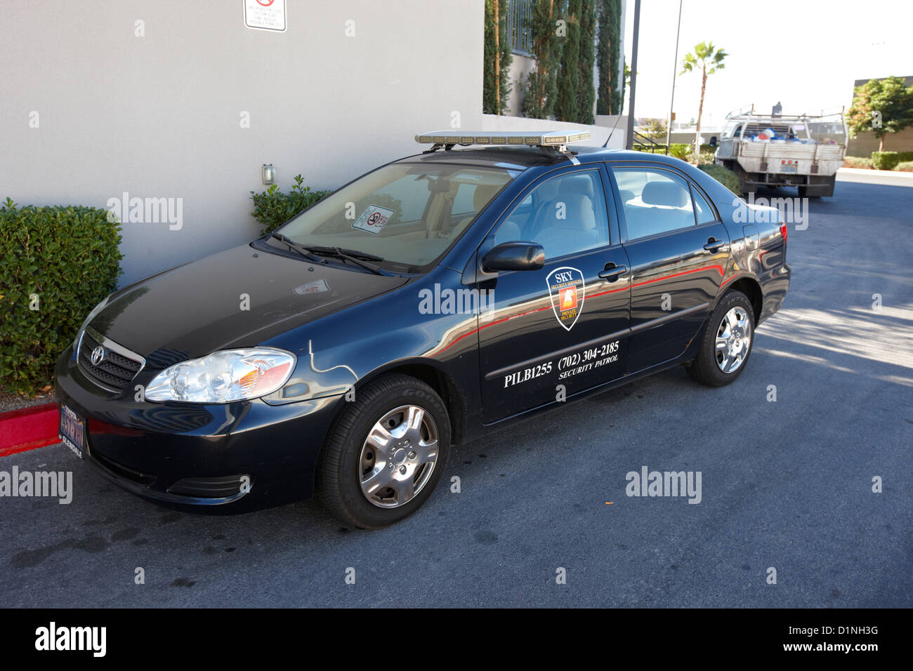 Société privée de sécurité auto-patrouille véhicule Las Vegas NEVADA USA Banque D'Images